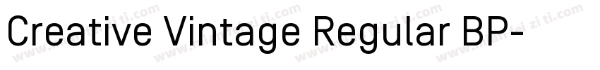 Creative Vintage Regular BP字体转换